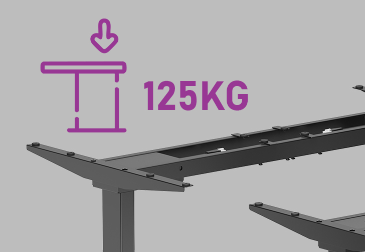 Imponujący udźwig 125 kg