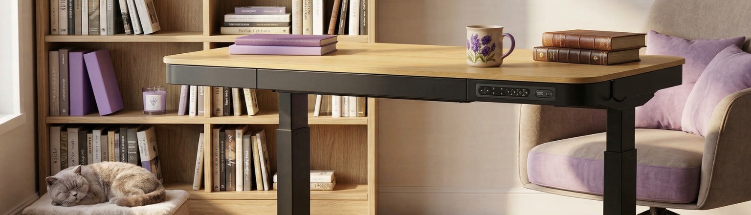 eleganckie biurko z elektryczną regulacją wysokości, biurko Spacetronik Astrid SPE-B136BD, biurko z podblatową ładowarką indukcyjną, biurko do biura z elektryczną regulacją, biurko z funkcją ładowania bezprzewodowego, nowoczesne biurko z regulacją wysokości, biurko z wbudowaną ładowarką Qi, biurko z elektrycznym napędem, biurko ergonomiczne do pracy, biurko z automatyczną regulacją