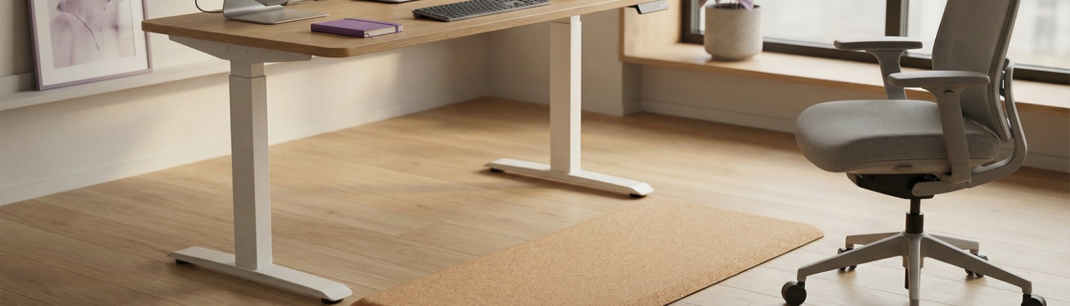 Ergonomische Korkmatte Spacetronik SPEM56 im Einsatz