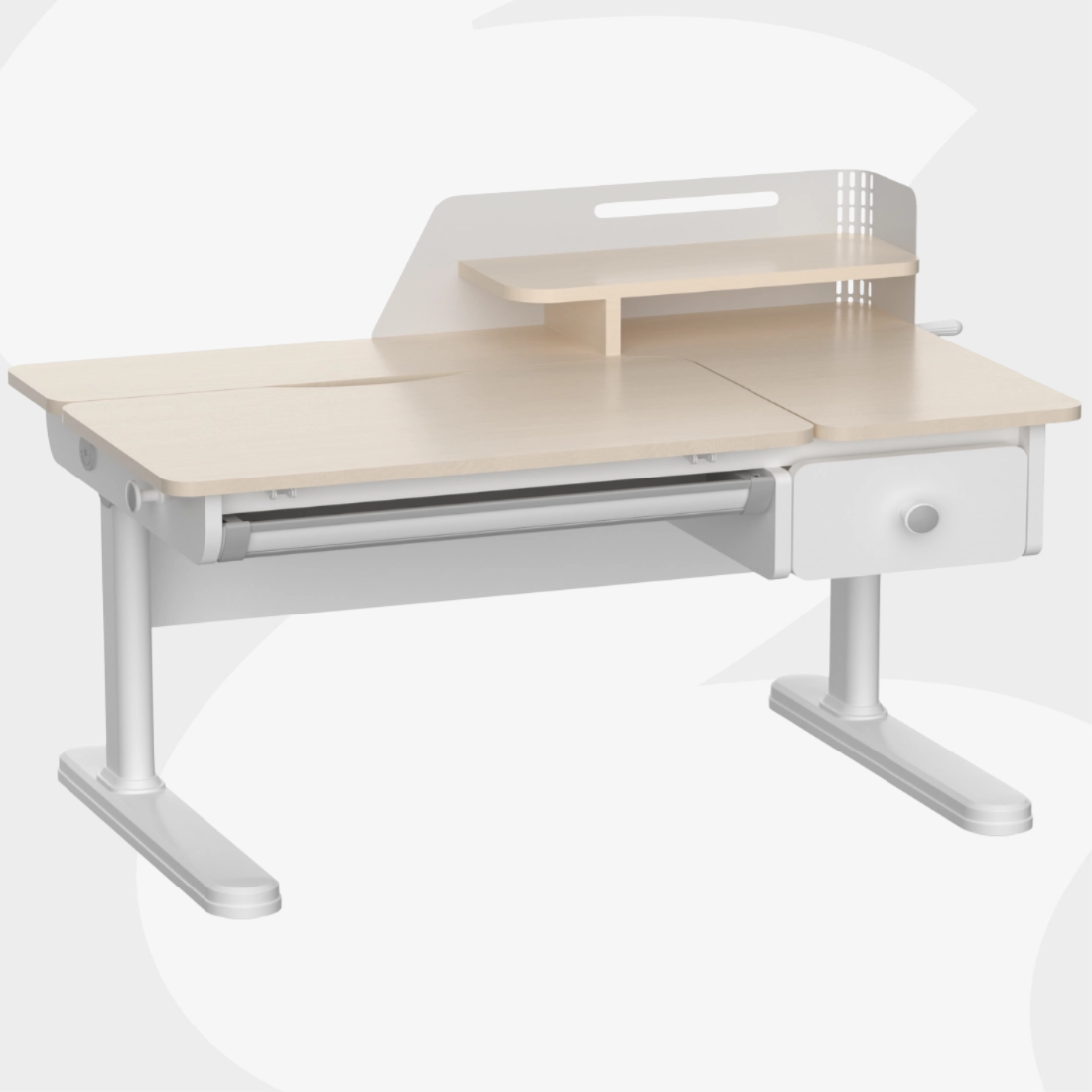 Biurko dziecięce SPEX110WL_120 regulowane pochylany blat 120x65 cechy