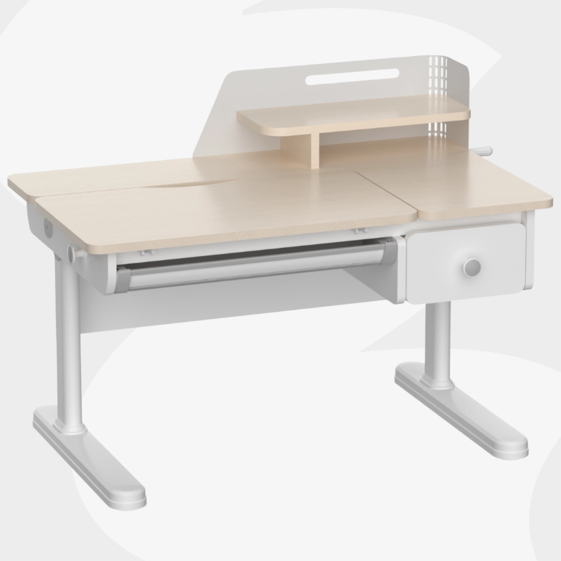 Biurko dziecięce SPEX110WL_100 regulowane pochylany blat 100x65 cechy