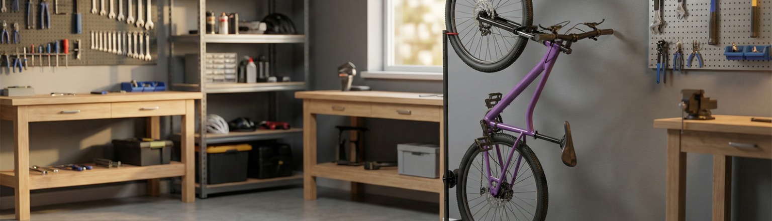 Vertikaler Fahrradständer Spacetronik SPG143B für E-Bike