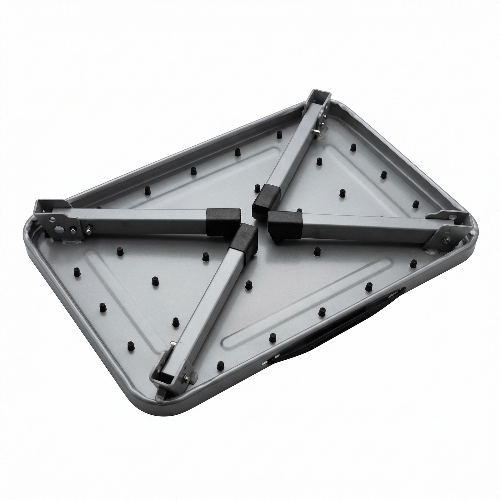 Grauer klappbarer 1-stufiger SPACETRONIK Tritt in modernem Interieur