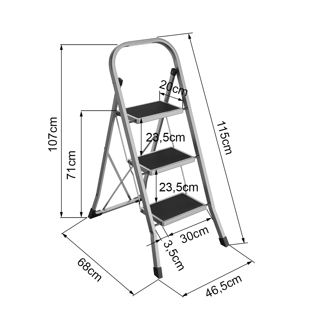 Technische Spezifikation der Leiter Spacetronik SPG231G