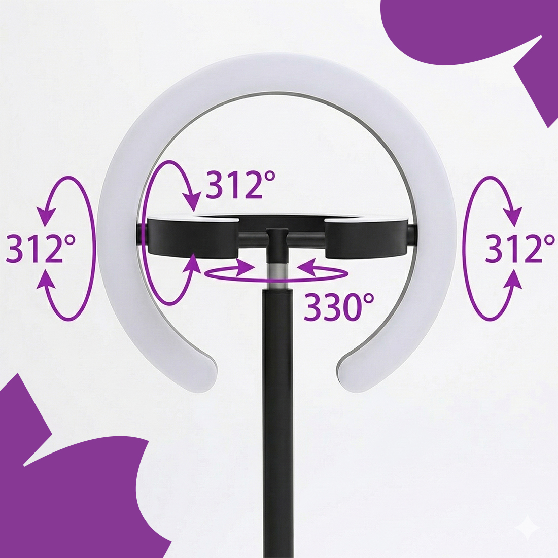 lampa podłogowa obrotowa, lampa led z regulacją kąta, lampa do pracy biurowej, lampa stojąca ergonomiczna, lampa bezcieniowa, nowoczesna lampa glow d10, lampa do czytania, lampa led premium, oświetlenie stanowiska pracy