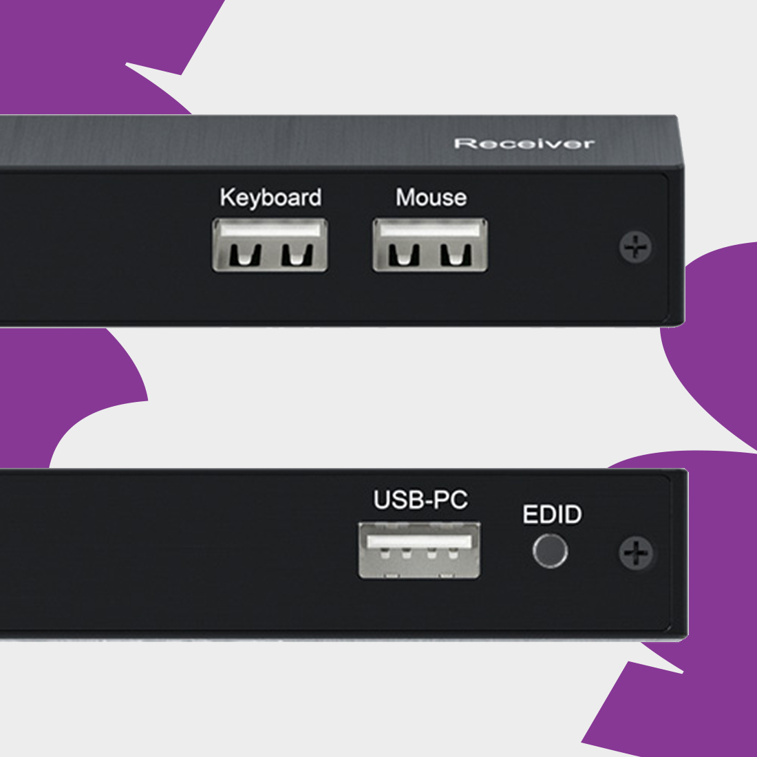 kvm usb hdmi extender, zdalna mysz i klawiatura, spacetronik sph hlc11 kvm, usb pc tx, mouse keyboard rx, przedłużacz hdmi kvm po skrętce, stanowisko recepcja, instalacja biurowa