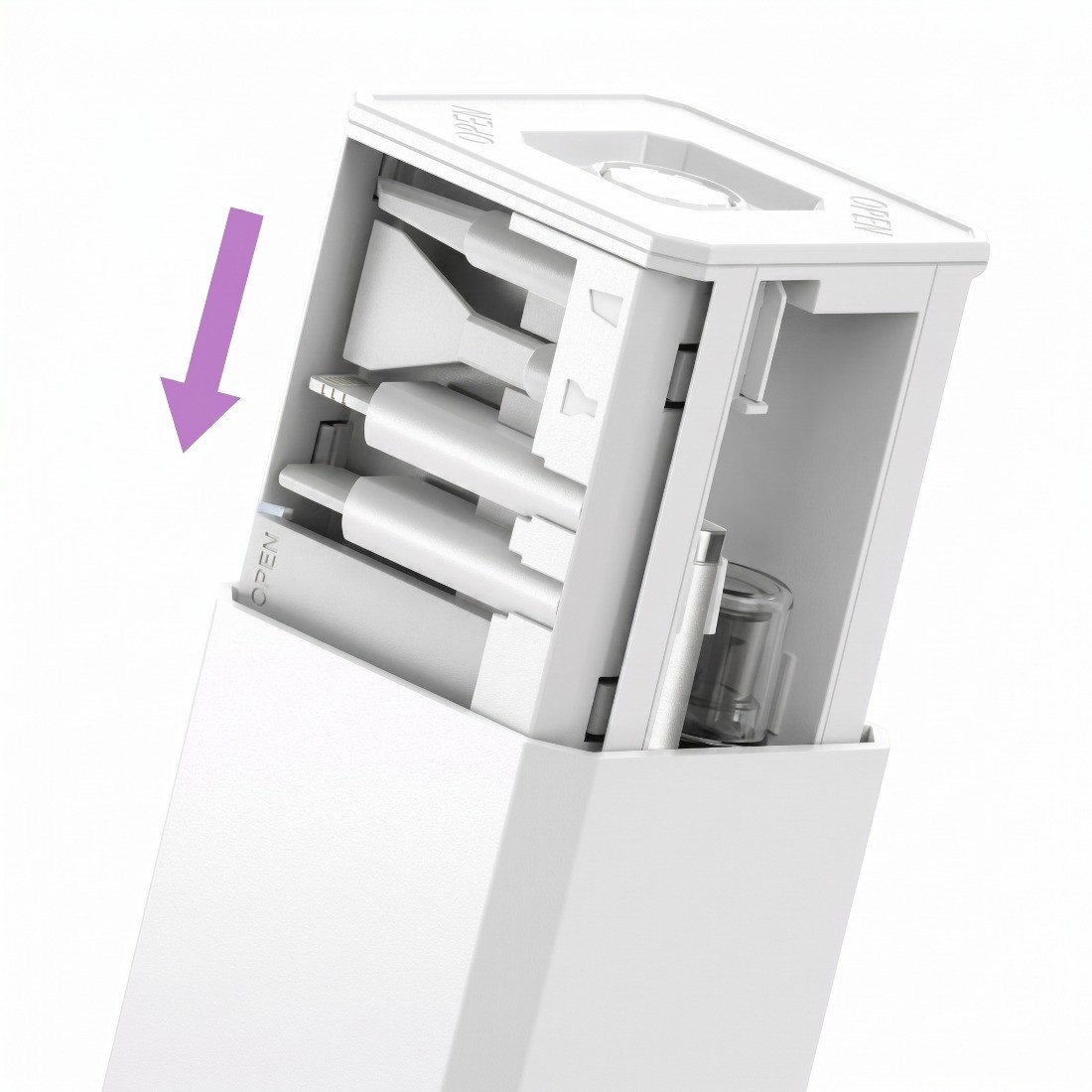 Wytrzymałe materiały i aluminiowe elementy zestawu czyszczącego Spacetronik