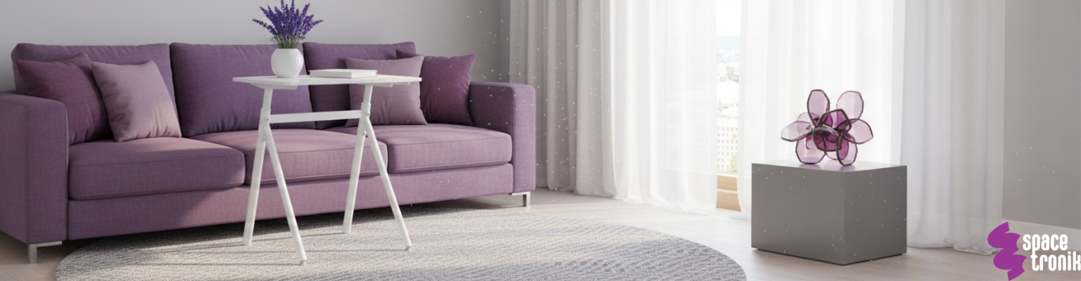 biurko stojące białe regulowane gazowo SPR-BUDDY-21-MWW 70x50 regulacja 71,6-105,2 cm dźwignia pod blatem siłownik gazowy stal PP płyta wiórowa