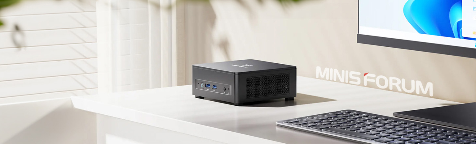 Minisforum UM760 Slim barebone mini komputer z AMD Ryzen 5 7640HS i Radeon 760M do własnej konfiguracji