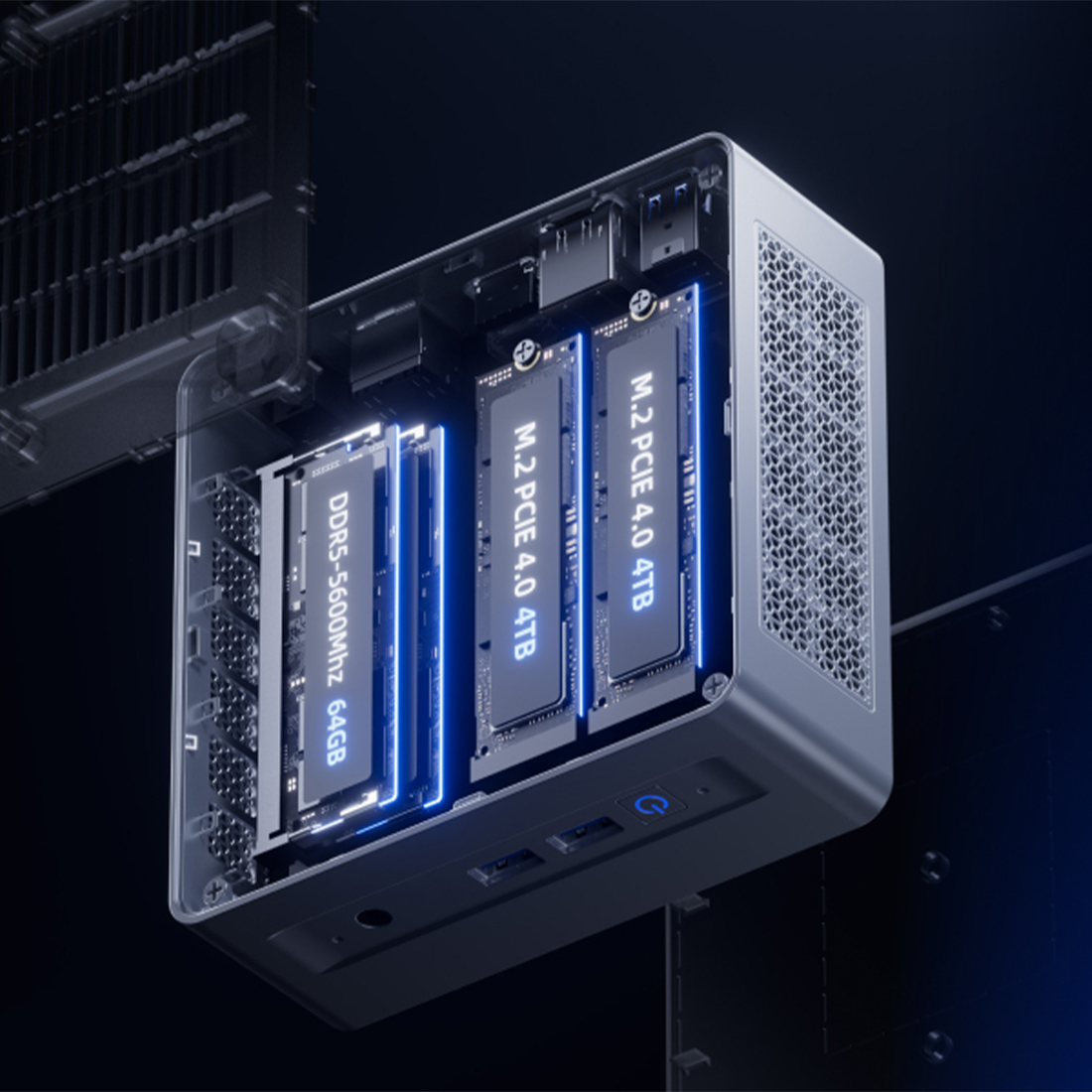 Minisforum X1 Lite barebone rozbudowa RAM SSD