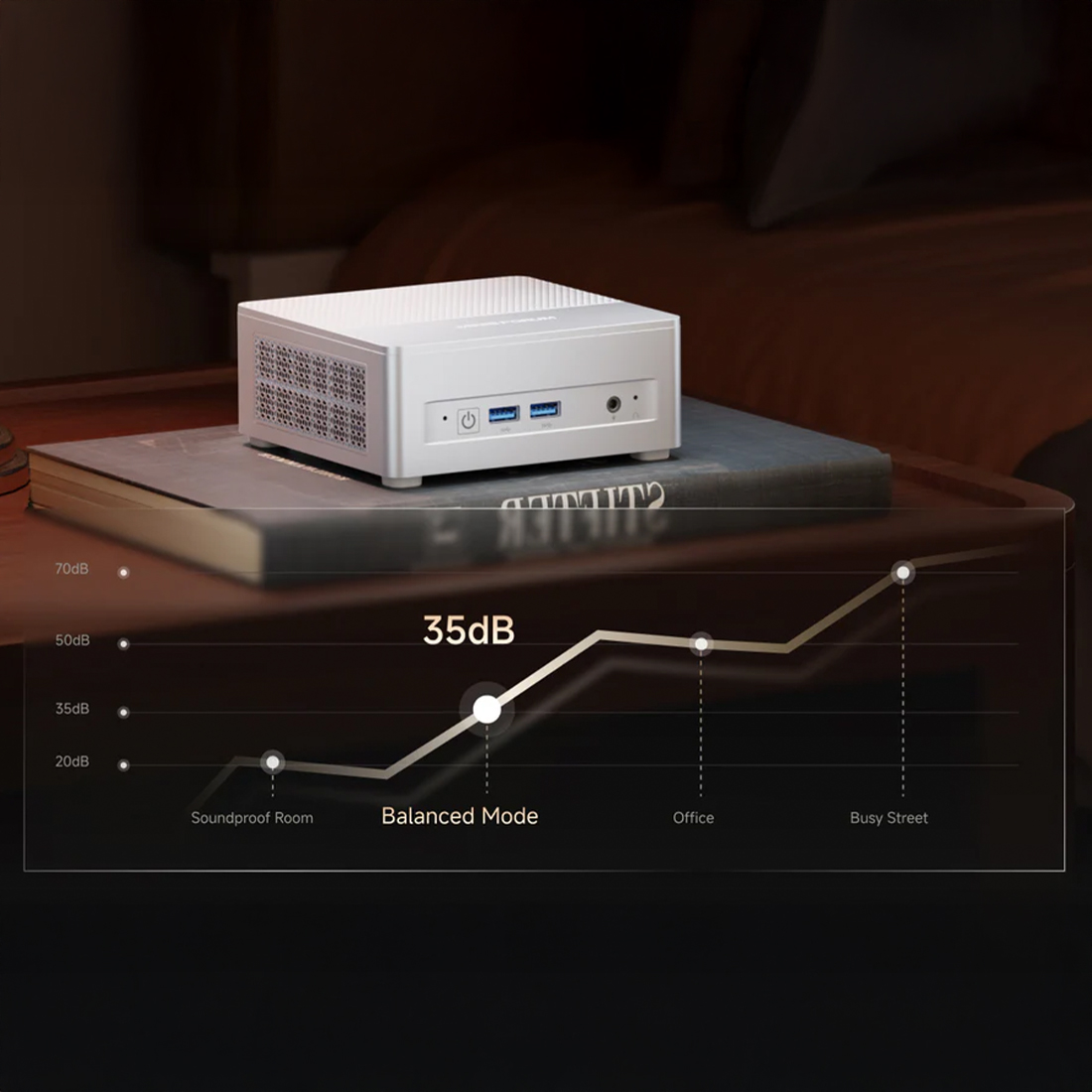 Minisforum X1 Lite chłodzenie PCM cicha praca