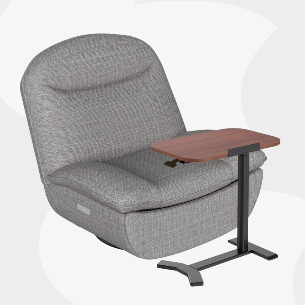 zestaw: fotel relaksacyjny z regulacją elektryczną + stolik pomocniczy Buddy