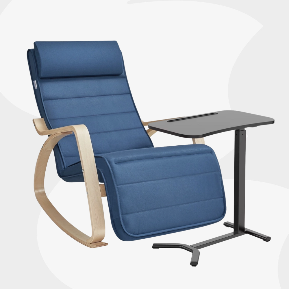 zestaw fotel bujany RIVA i stolik pomocniczy Buddy