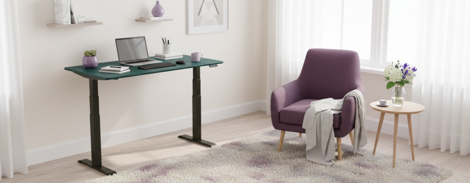 Zestaw do biurka regulowanego elektrycznie Spacetronik (seria Vegard)