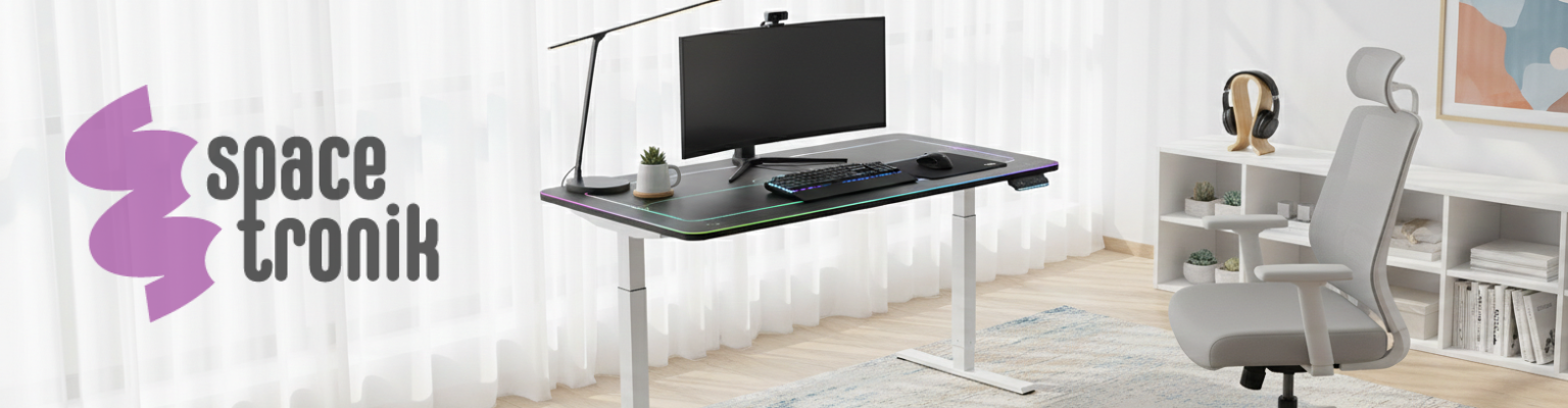 biurko gamingowe elektryczne RGB Spacetronik