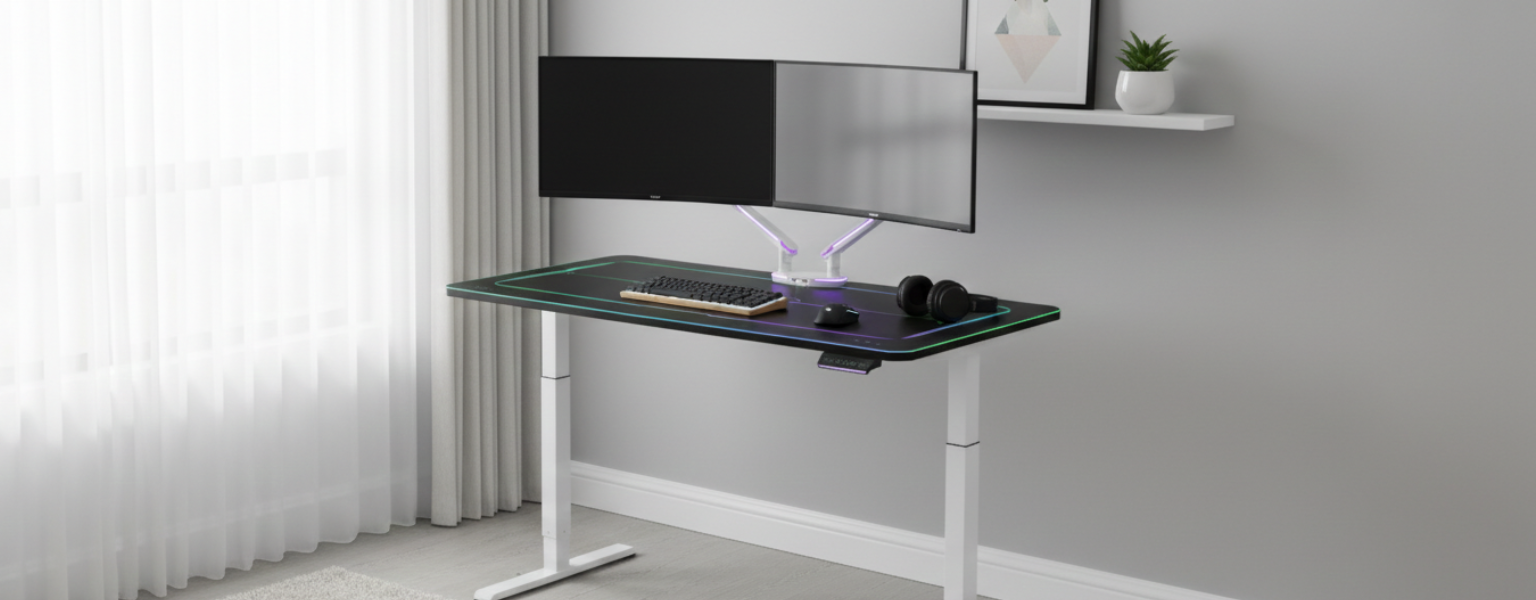 ergonomiczne biurko gamingowe Spacetronik