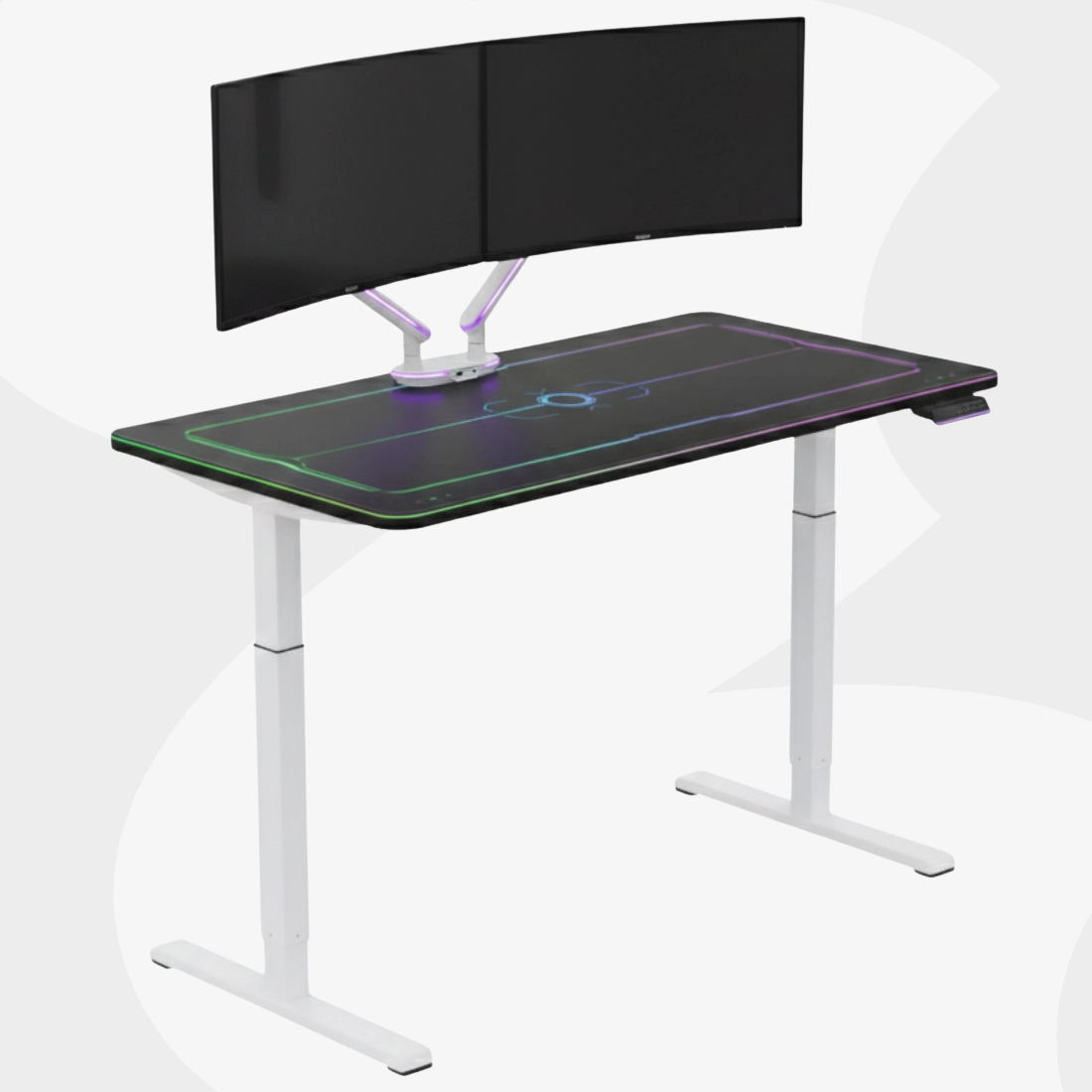 biurko gamingowe elektryczne RGB cechy