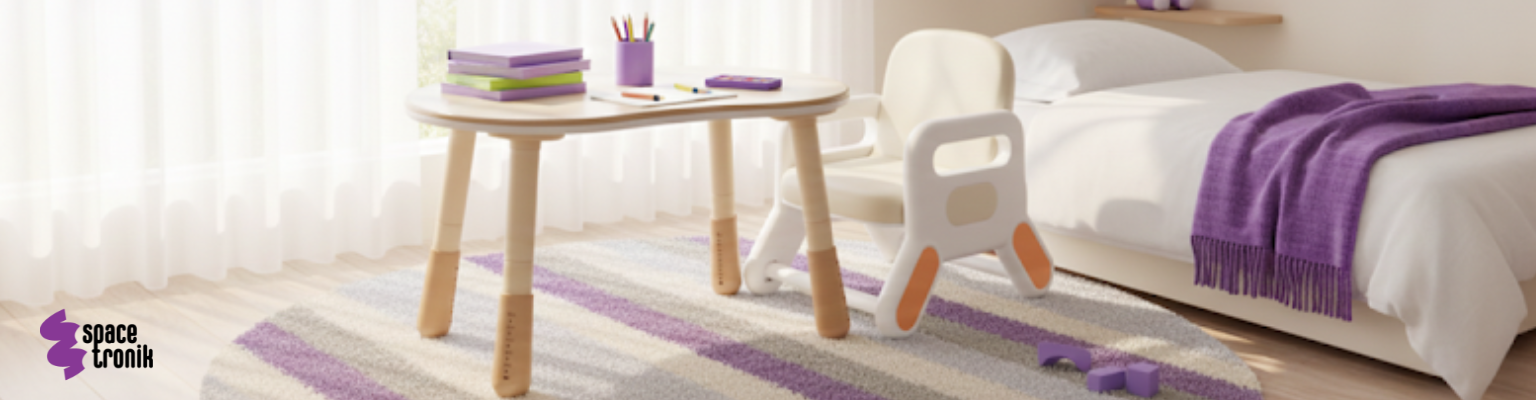 zestaw mebli dziecięcych Spacetronik stolik i krzesełko