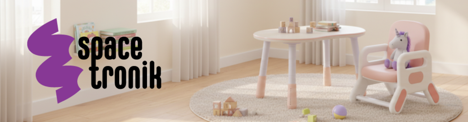 zestaw mebli dziecięcych Spacetronik stolik i krzesełko