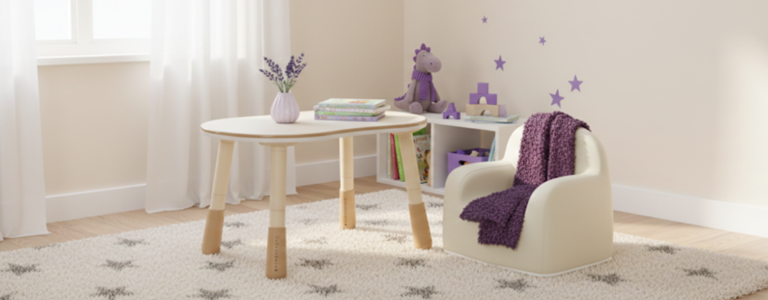 zestaw mebli dziecięcych Spacetronik stolik SPEX201 sofa SPC-XD-23