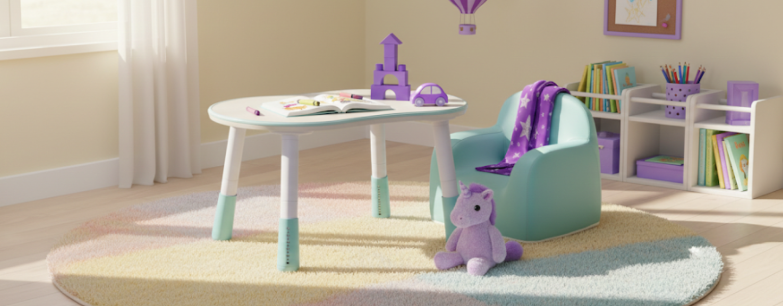 zestaw mebli dziecięcych Spacetronik stolik SPEX201 sofa SPC-XD-23