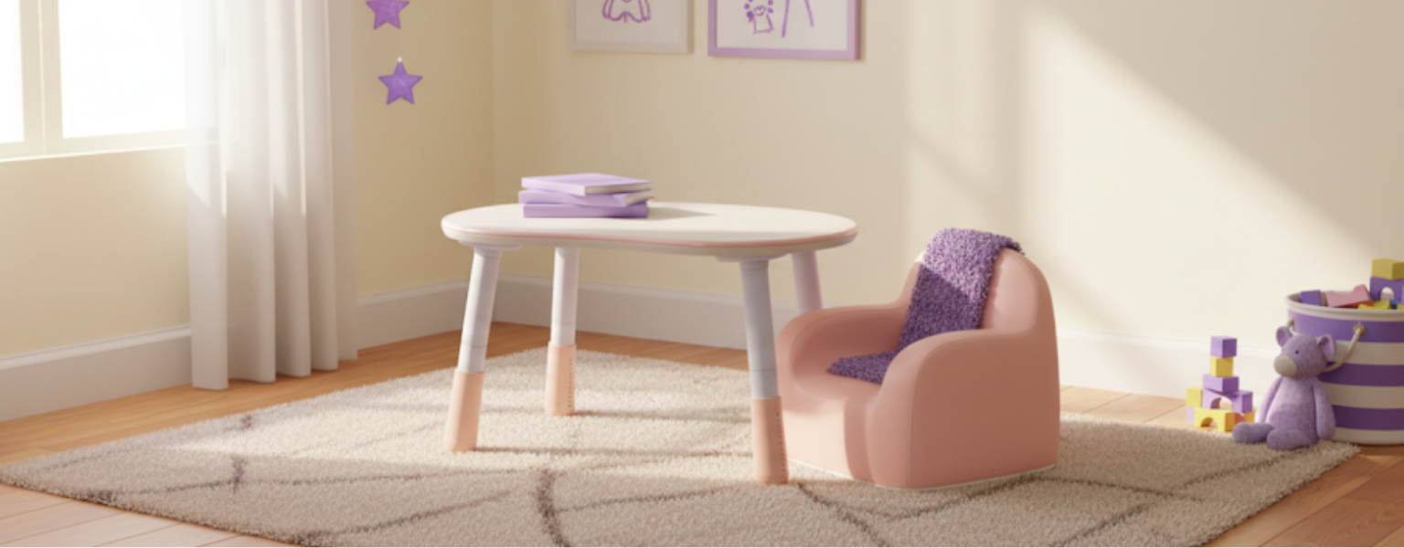 zestaw mebli dziecięcych Spacetronik stolik SPEX201 sofa SPC-XD-23