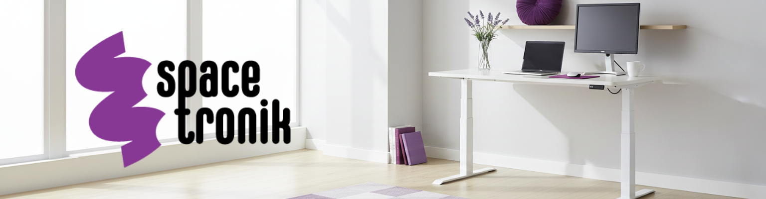 biurko elektryczne regulowane dwusilnikowe z pamięcią OLED antykolizyjne blat MDF Stellar 140x70 malowany proszkowo