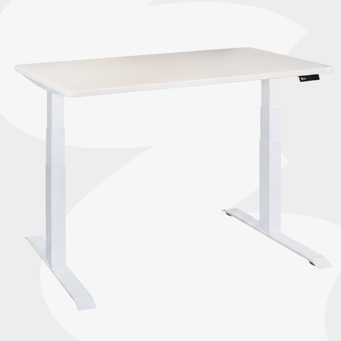 dwusilnikowy stelaż biurka elektrycznego OLED pamięć ustawień blat MDF Stellar 140x70