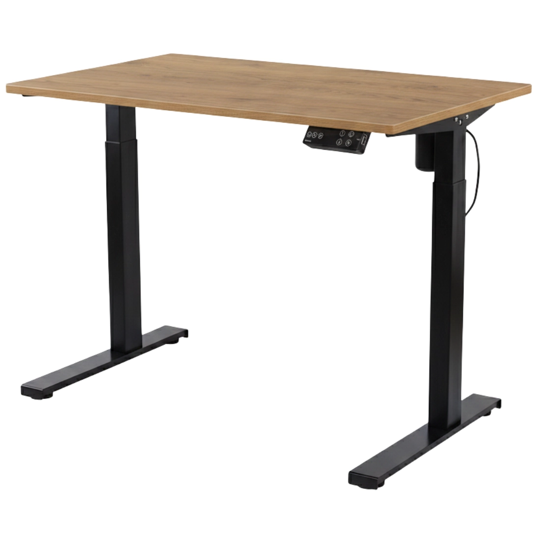 biurko elektryczne Spacetronik SPE-152B czarne z blatem 158x80 Dąb Słoneczny